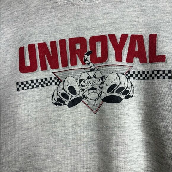 Vintage 80s uniroyal tires pullover sweatshirt men’s size medium gray - Picture 3 of 9